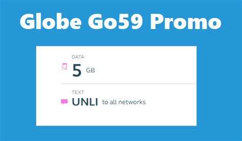 goboost59|Globe Go59 Promo: 5GB Data, Unli AllNet Texts for 3 .